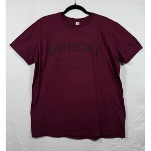 Grayscale What Were Missing Band T-Shirt Mens Large Maroon Burgundy Cotton Tee